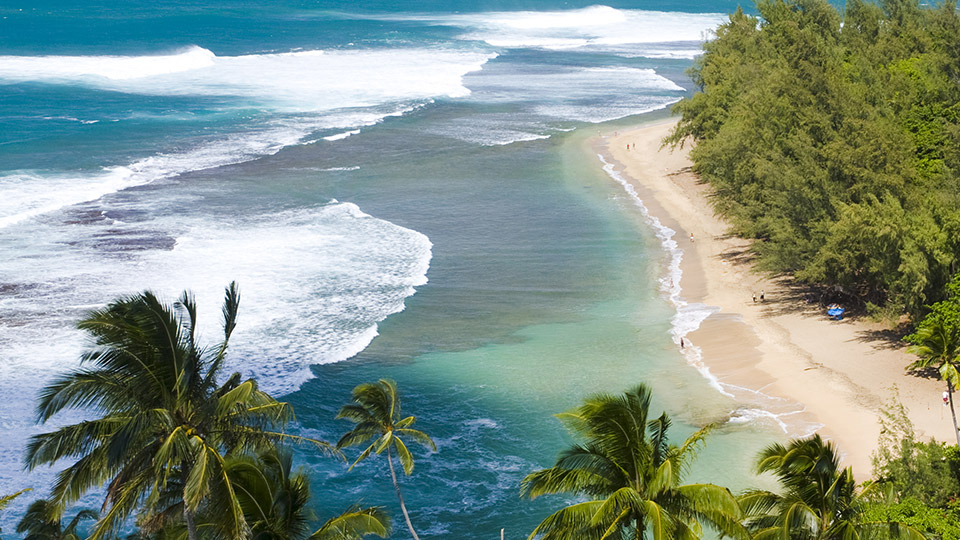 Aerial Photo of Ke’e Beach