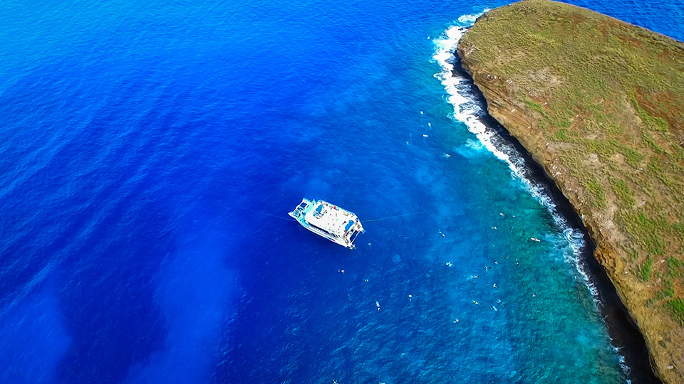 Molokini Crater and Pride of Maui boat