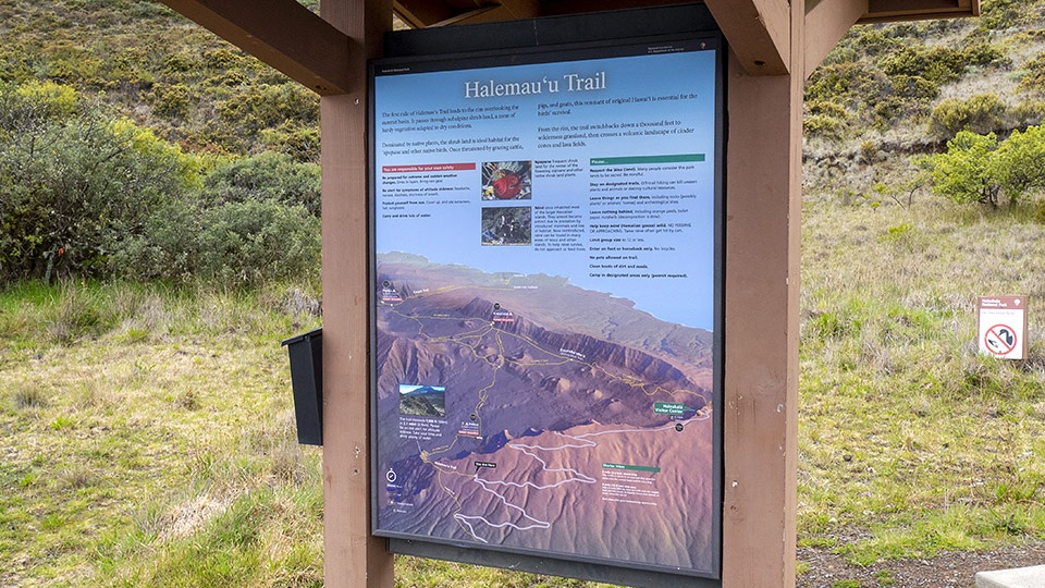 Top Hike Halemauu Trail Haleakala