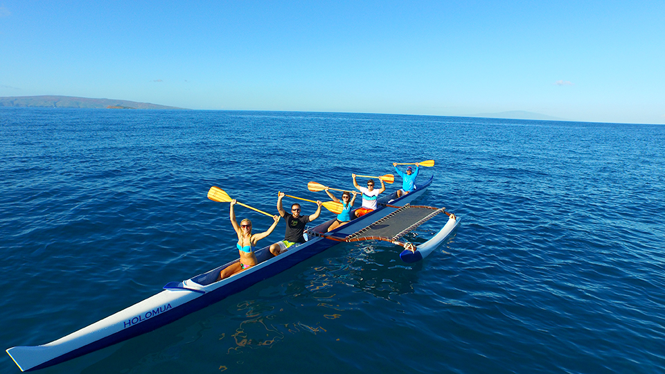 Hawaiian Outrigger Canoe Paddling